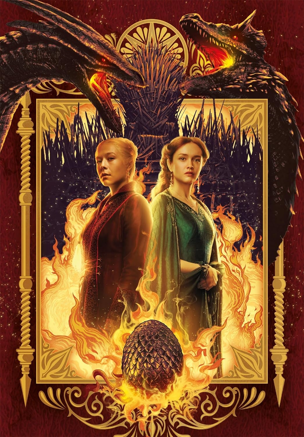Clementoni Puslespil - House Of The Dragon - High Quality - 1000 Brikker