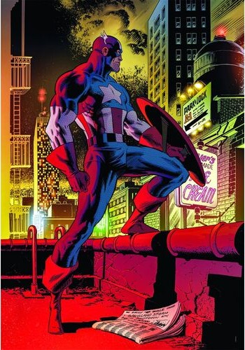 Marvel Puslespil - Captain America - 1000 Brikker - Clementoni