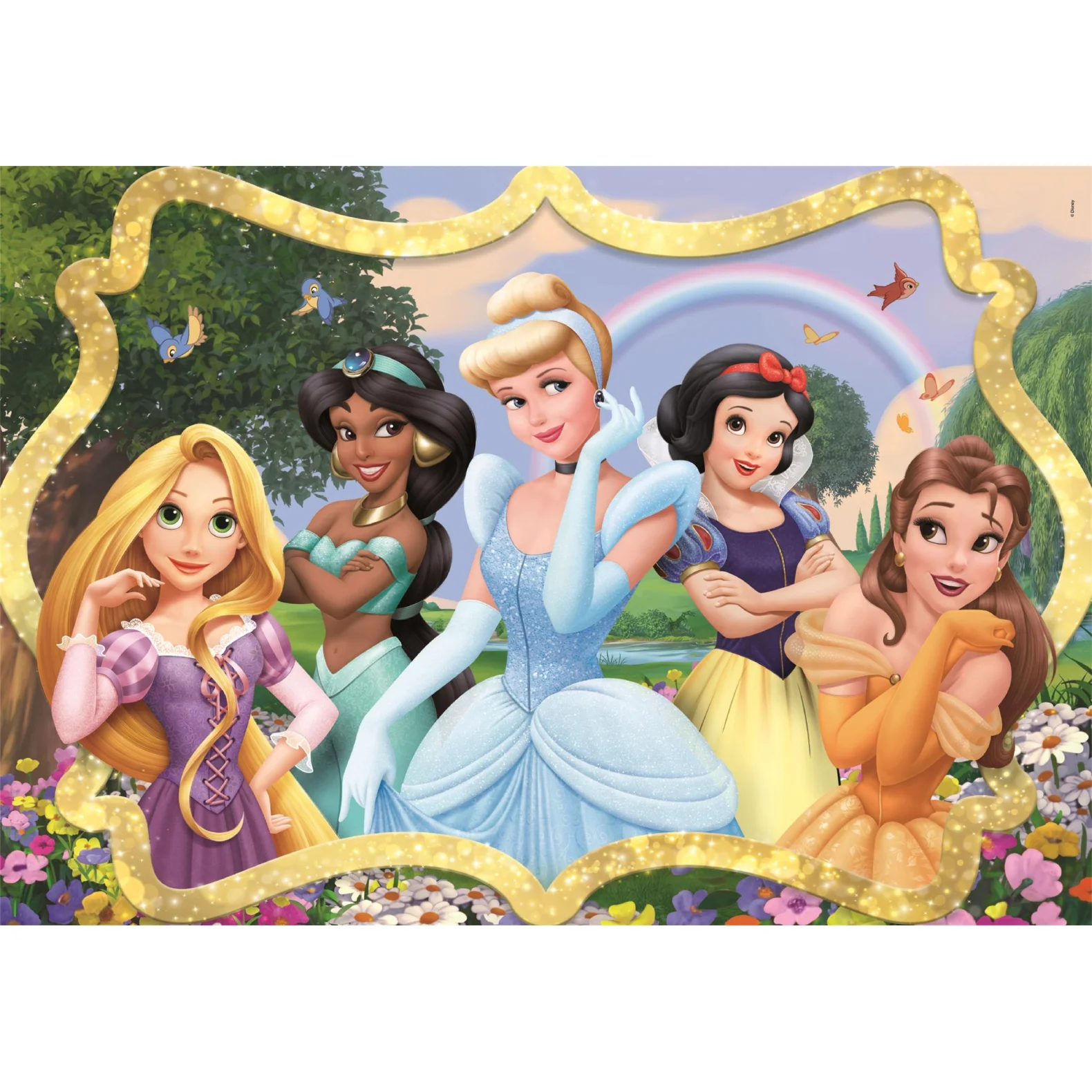 Disney Princess Puslespil - Super Color - 104 Brikker - Clementoni