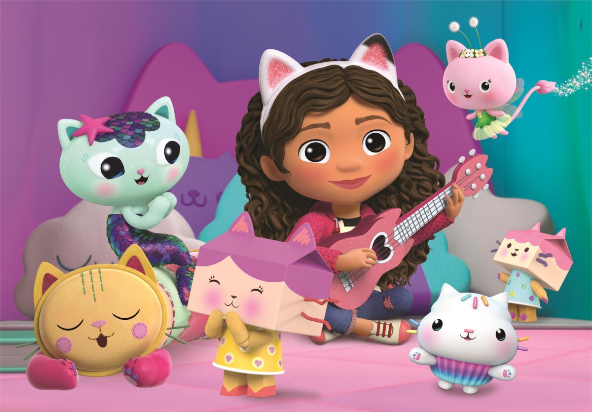 Gabbys Dukkehus Puslespil - Color - 104 Brikker - Clementoni