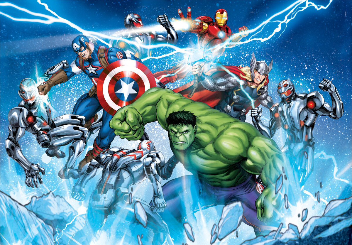 Køb Marvel Puslespil - Avengers - Color - Clementoni - 104 Brikker ...