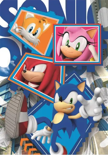 Clementoni Puslespil - Sonic - Super Color - 104 Brikker