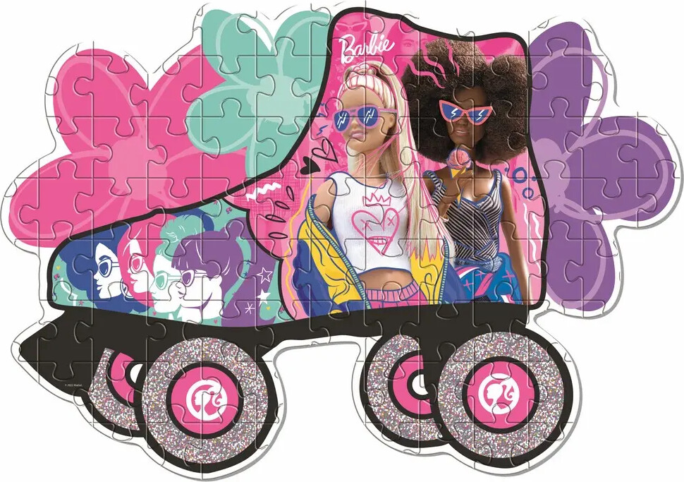 Barbie Puslespil - Rulleskøjte - 104 Brikker - Clementoni