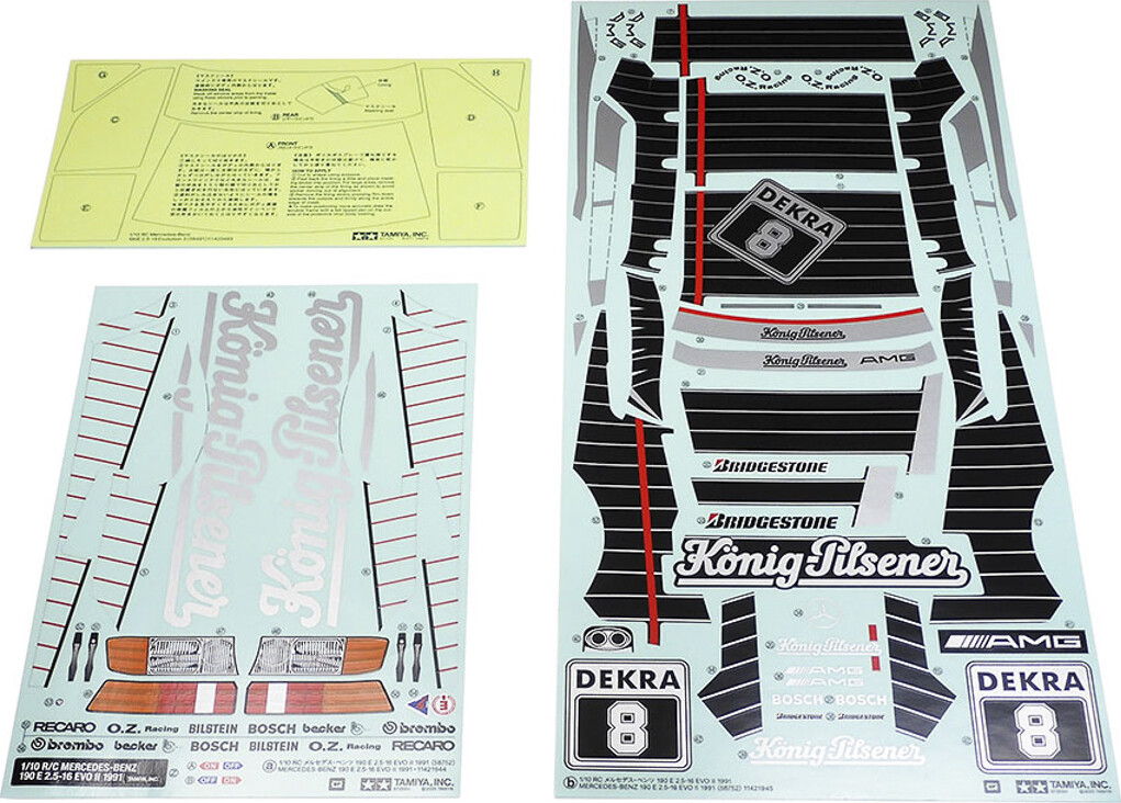 Tamiya 58752 - Mercedes-Benz 190 E 25-16 Evo Ii 1991 - Tt-02 - 1 10