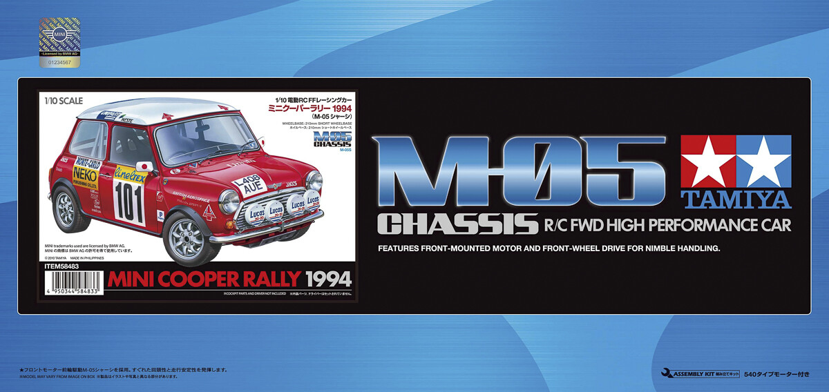 Tamiya 58483 - Rc Mini Cooper Rally 1994 Bil - M-05 - 1 10