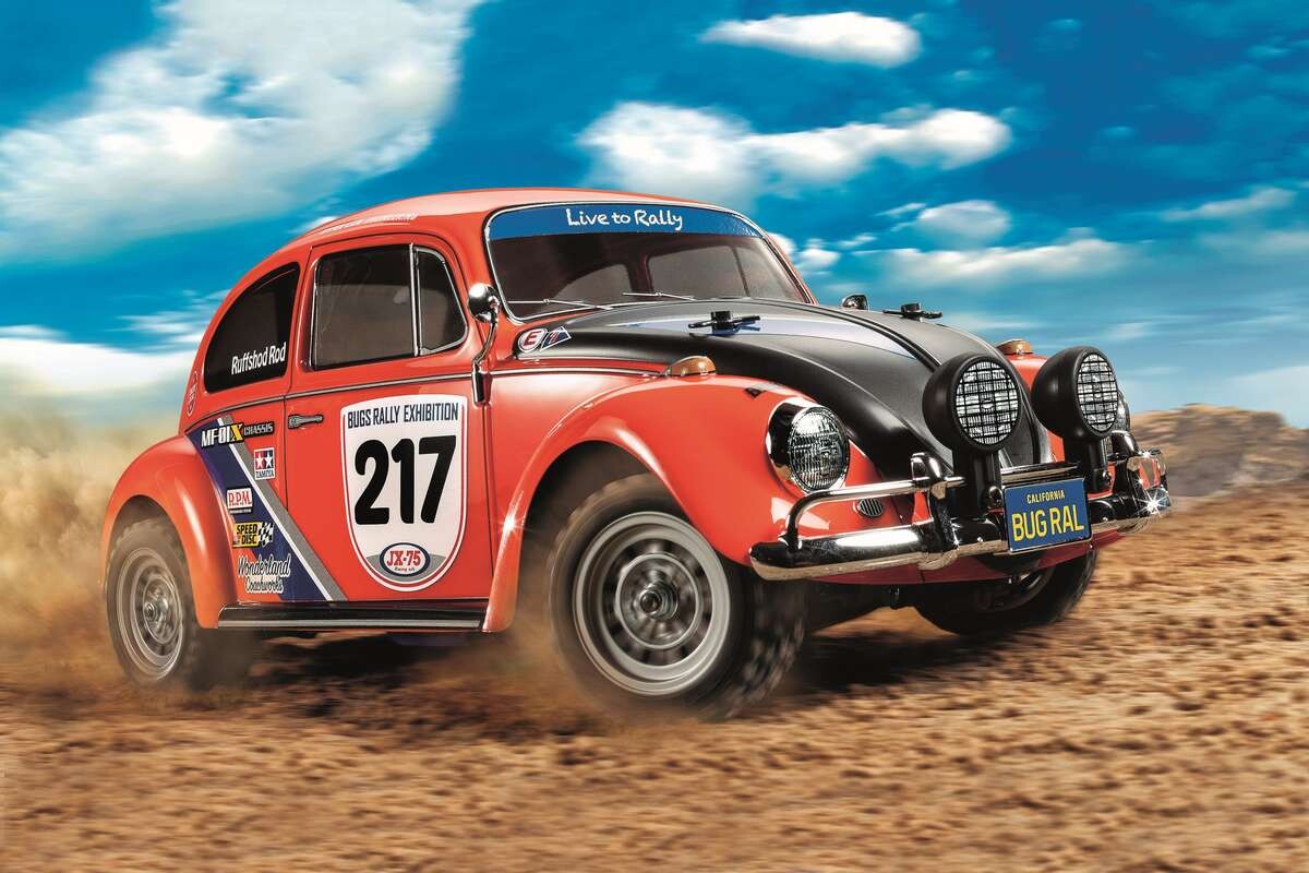 Tamiya - Vw Beetle Rally Rc Bil Byggesæt - Mf-01X - 1 10 - 58650