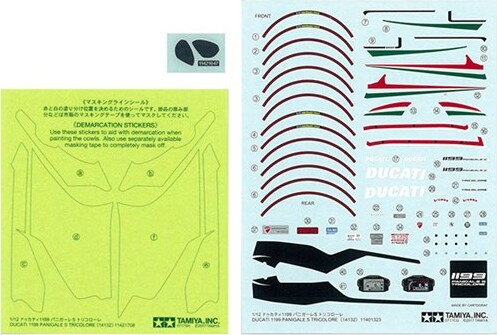 Tamiya - Ducati 1199 Panigale S Tricolore Byggesæt - 1 12- 14132