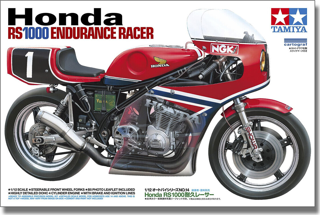 Tamiya 14014 - Honda Rs1000 Endurance Racer Byggesæt - 1 12