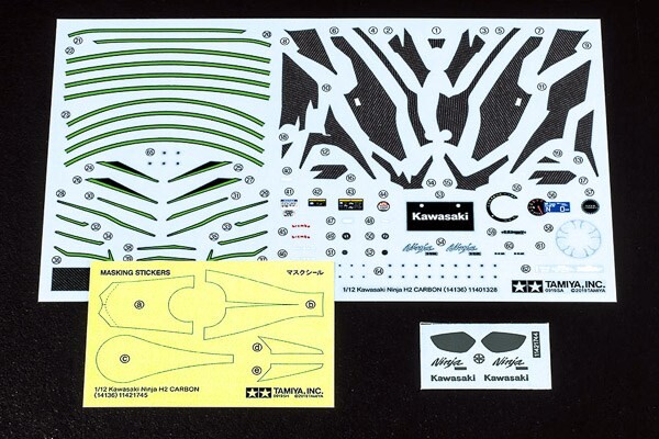 Tamiya - Kawasaki Ninja H2 Carbon Byggesæt - 1 12 - 14136