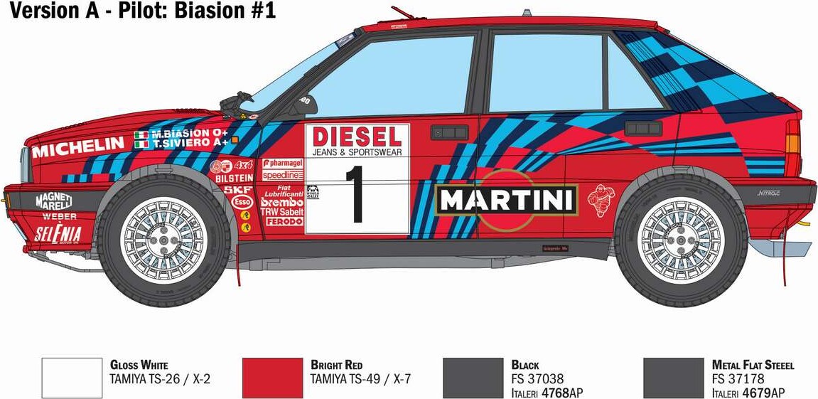 Italeri - Lancia Delta Hf Integrale 16V - 1 12 - 4712S
