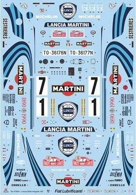 Italeri - Lancia Delta Hf Bil Byggesæt - 1 12 - 4709
