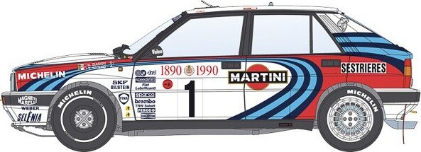 Italeri - Lancia Delta Hf Bil Byggesæt - 1 12 - 4709