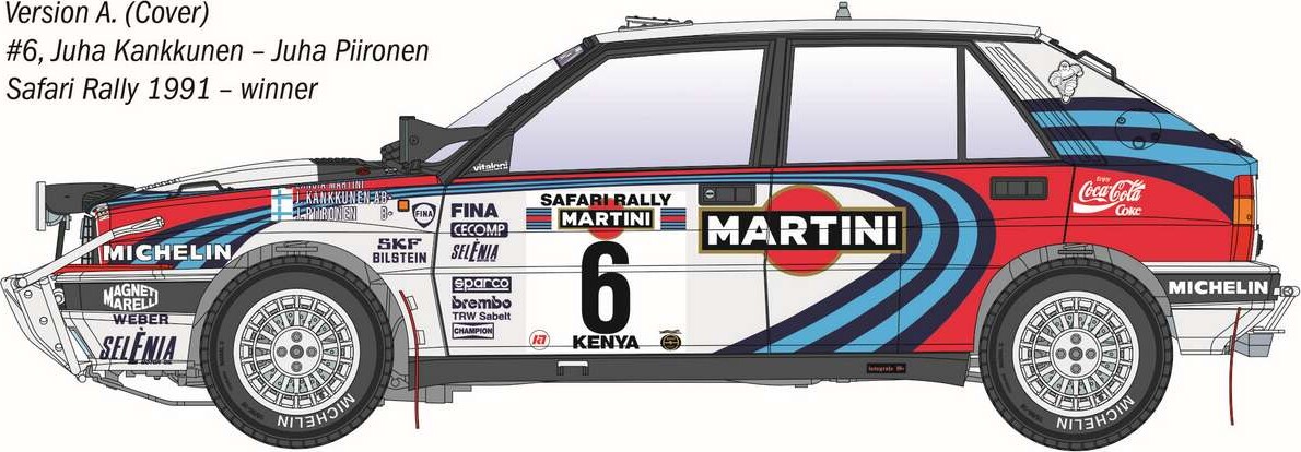 Italeri - Lancia Delta Integrale Hf Safari 16V 1991 - 1 12 - 4720