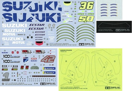 Tamiya - Team Suzuki Ecstar Gsx-Rr 20 Byggesæt - 1 12 - 14139