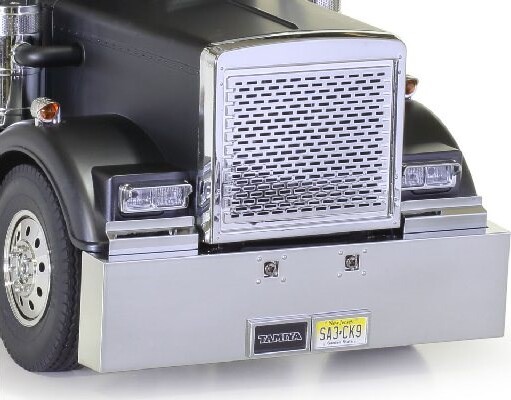 Tamiya - Rc Grand Hauler Fjernstyret Lastbil Byggesæt - Mat Sort - 1 14 -