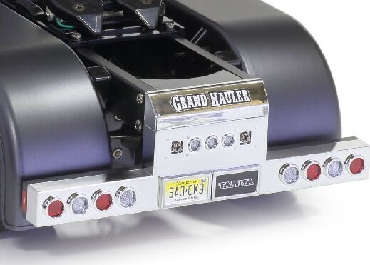 Tamiya - Rc Grand Hauler Fjernstyret Lastbil Byggesæt - Mat Sort - 1 14 -