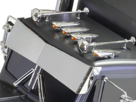 Tamiya - Rc Grand Hauler Fjernstyret Lastbil Byggesæt - Mat Sort - 1 14 -