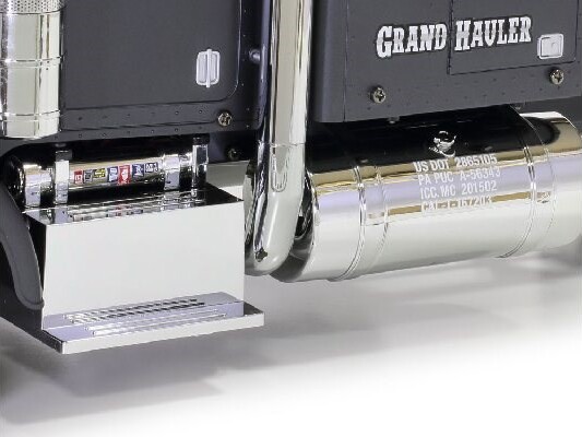 Tamiya - Rc Grand Hauler Fjernstyret Lastbil Byggesæt - Mat Sort - 1 14 -