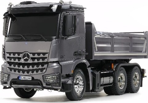 Tamiya - Rc Mercedes Arocs 3348 Tipper Truck Fjernstyret Lastbil Byggesæt 