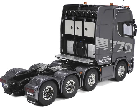 Tamiya - Rc Scania 770S 8X44 Gun Metal Fjernstyret Lastbil Byggesæt - 1 14