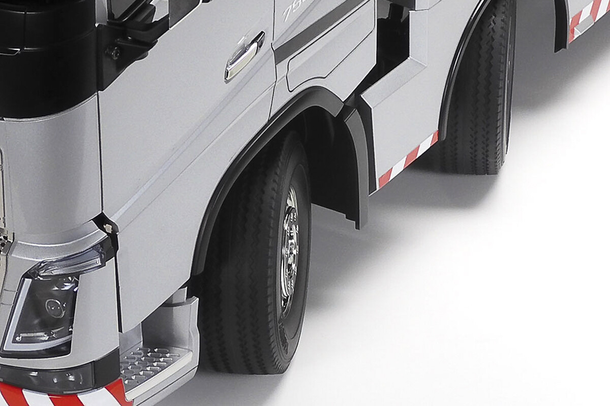 Tamiya 47528 - Rc Volvo Fh16 750 8X4 Tow Truck Silver - 1 14