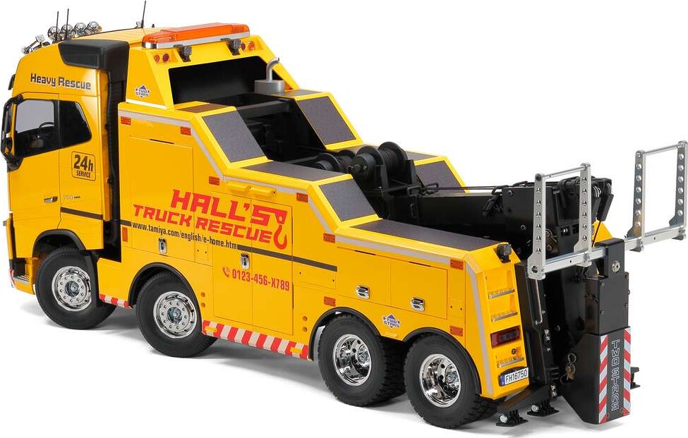 Tamiya - Rc Volvo Fh16 Tow Truck 8X4 Globetrotter 750 Fjernstyret Lastbil