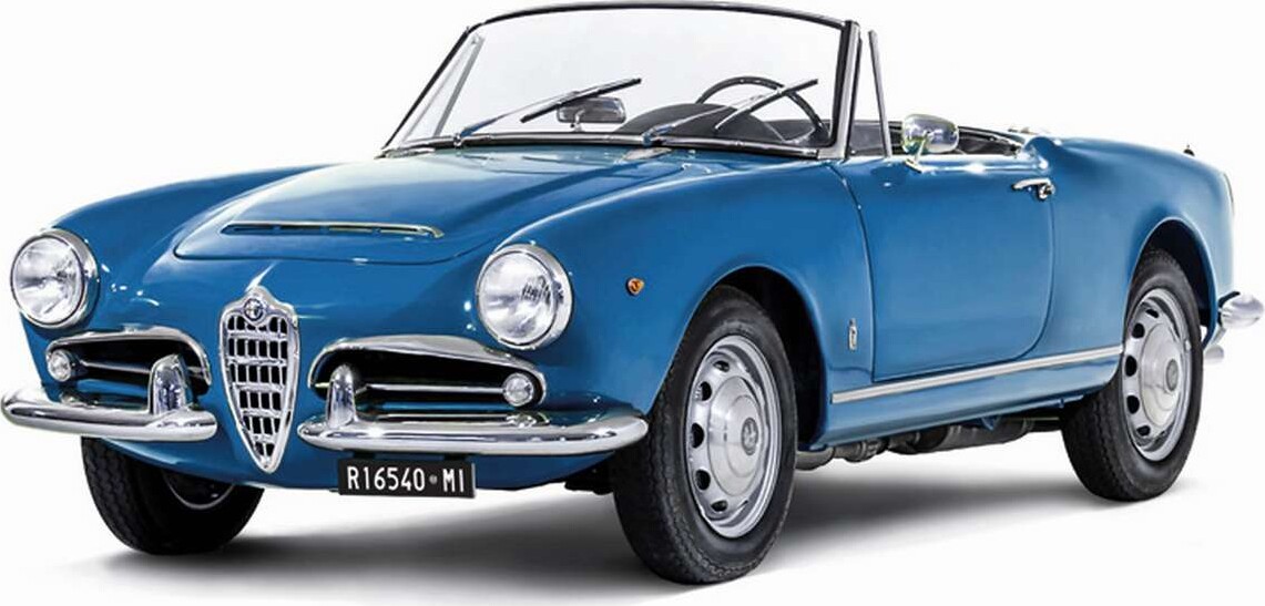 Italeri - Alfa Romeo Giulia 1600 Spider Bil Byggesæt - 1 24 - 3668S