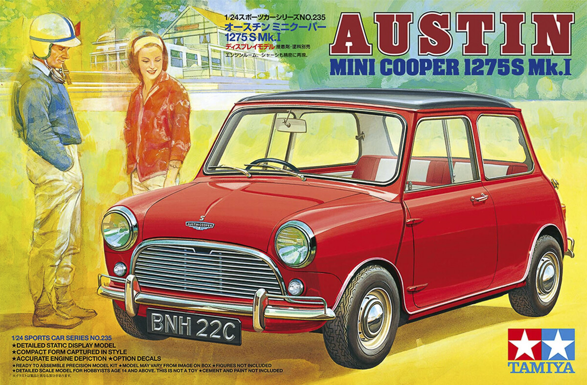 Tamiya 24235 - Austin Mini Cooper 1275S Mki Bil Byggesæt - 1 24