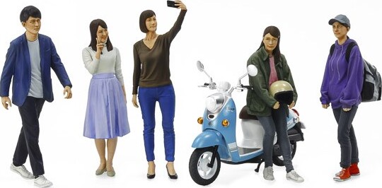 Tamiya - Campus Friends Set 2 - Model Figurer - 1 24 - 24356