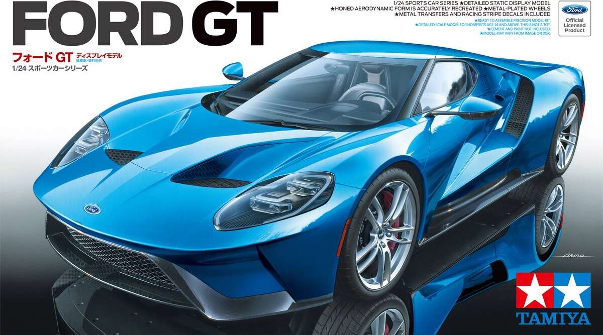 Tamiya - Ford Gt Modelbil Byggesæt - 1 24 - 24346
