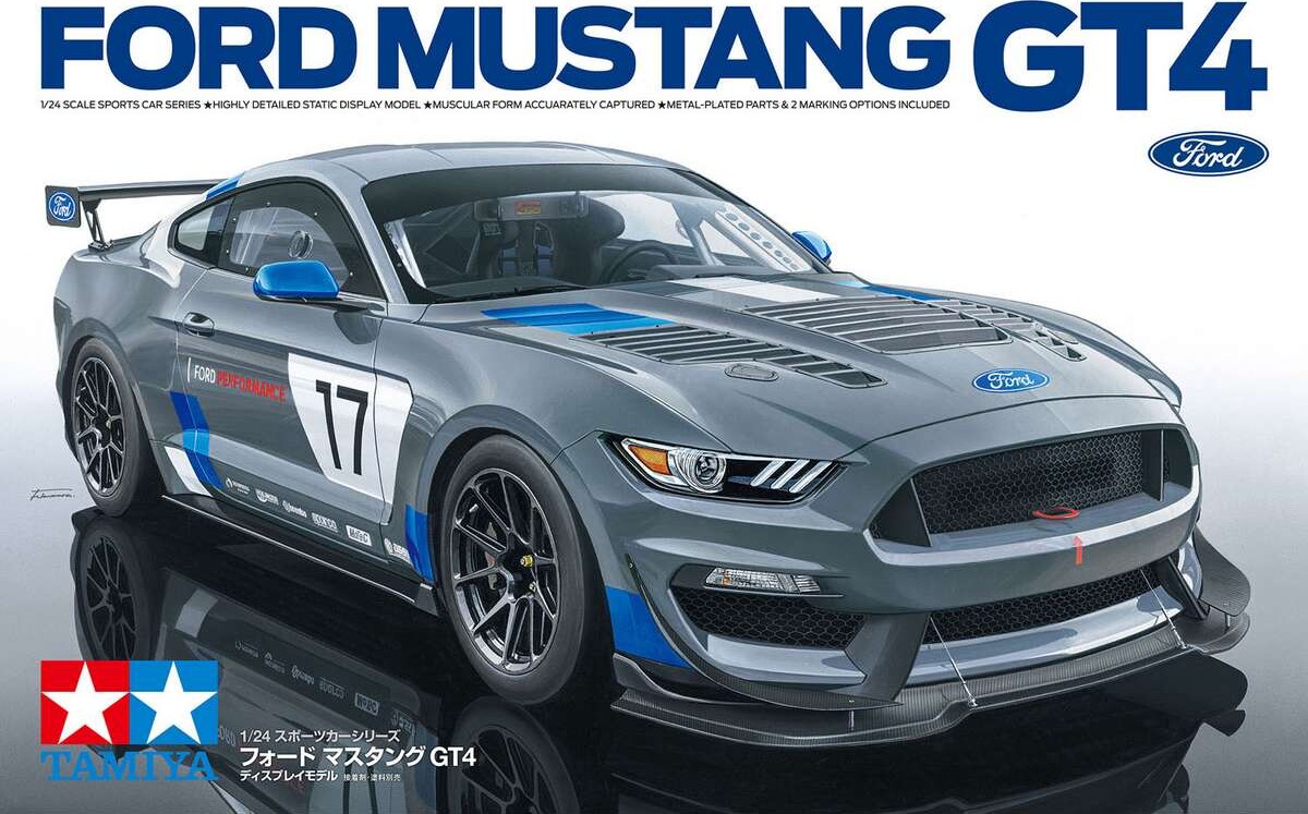 Tamiya - Ford Mustang Gt4 Modelbil Byggesæt - 1 24 - 24354