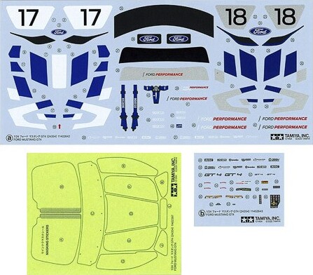 Tamiya - Ford Mustang Gt4 Modelbil Byggesæt - 1 24 - 24354