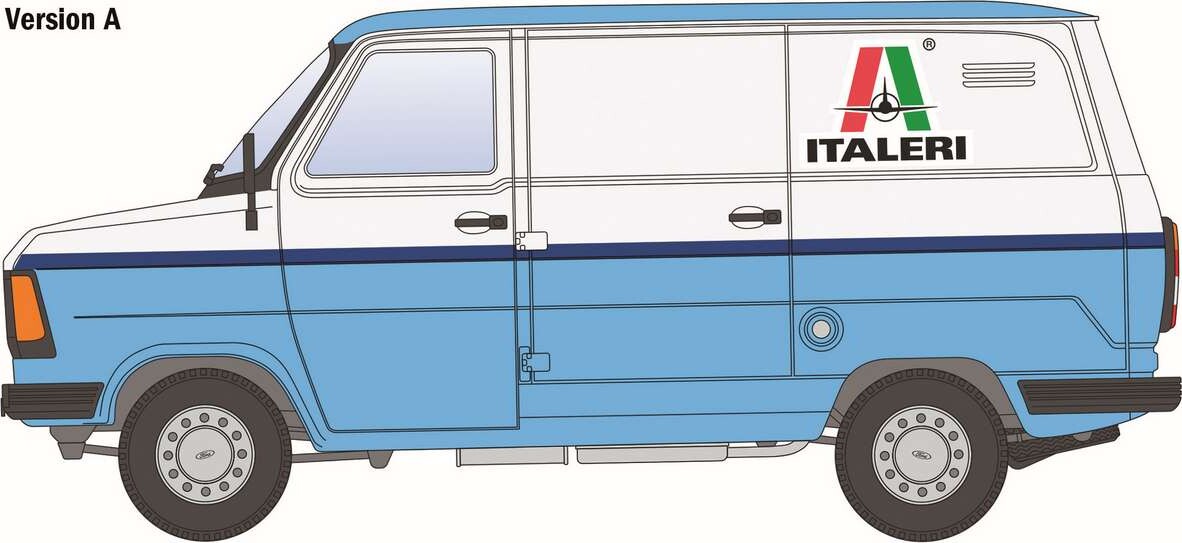 Italeri 3975 - Ford Transit Italeri Model Varevogn Byggesæt - 1 24
