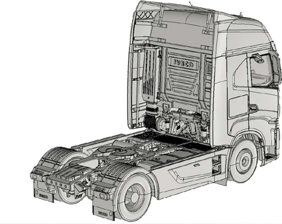 Italeri - Iveco S-Way Truck Model Byggesæt - 1 24 - 3963