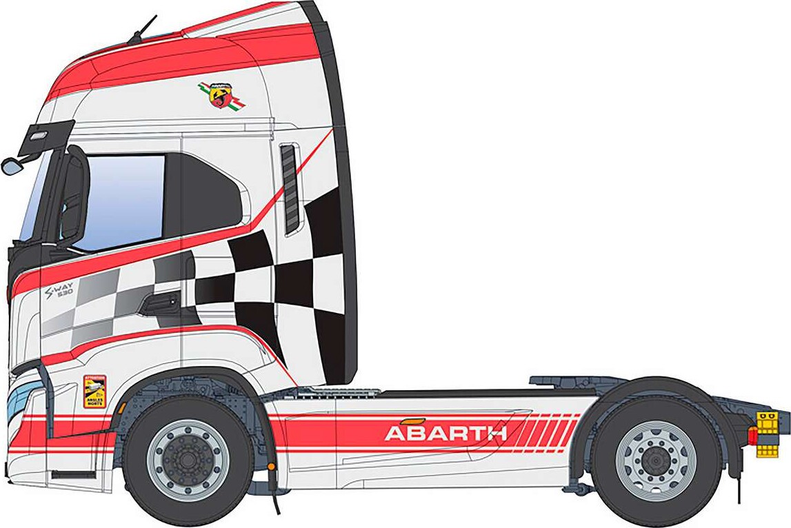 Italeri 3976 - Iveco S-Way Abarth Byggesæt - Show Trucks - 1 24