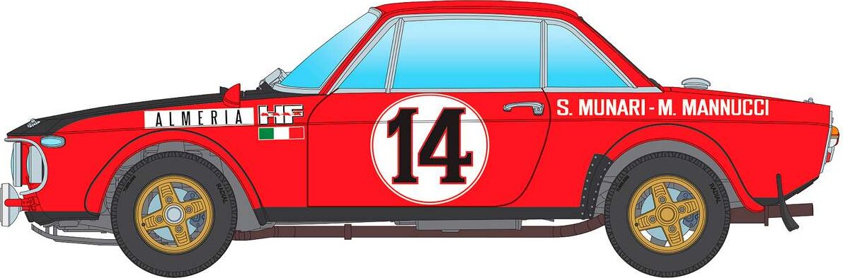 Italeri 3670 - Lancia Fulvia Hf Rally Montecarlo 1972 - 1 24