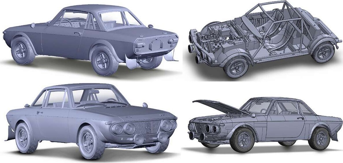 Italeri 3670 - Lancia Fulvia Hf Rally Montecarlo 1972 - 1 24