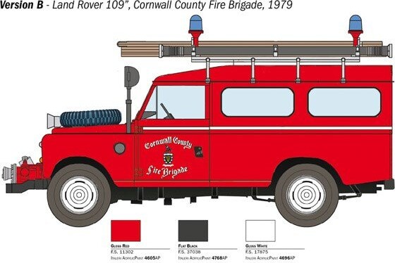 Italeri - Land Rover Brandbil Byggesæt - 1 24 - 3660