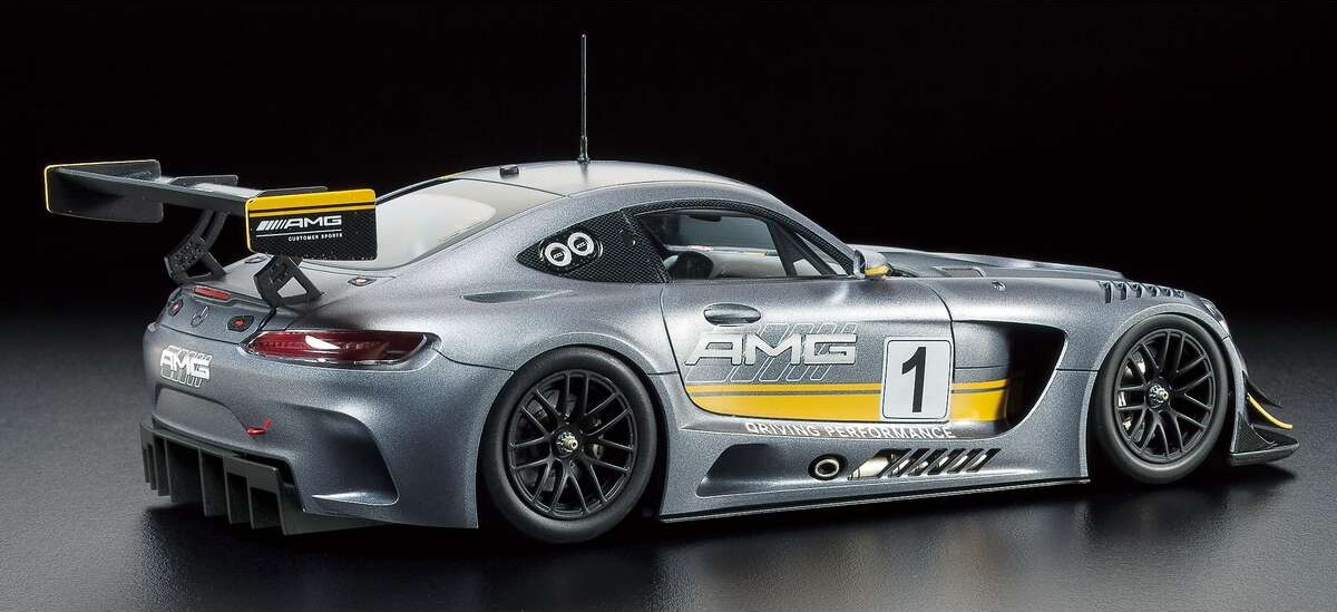 Tamiya - Mercedes-Amg Gt3 Modelbil Byggesæt - 1 24 - 24345