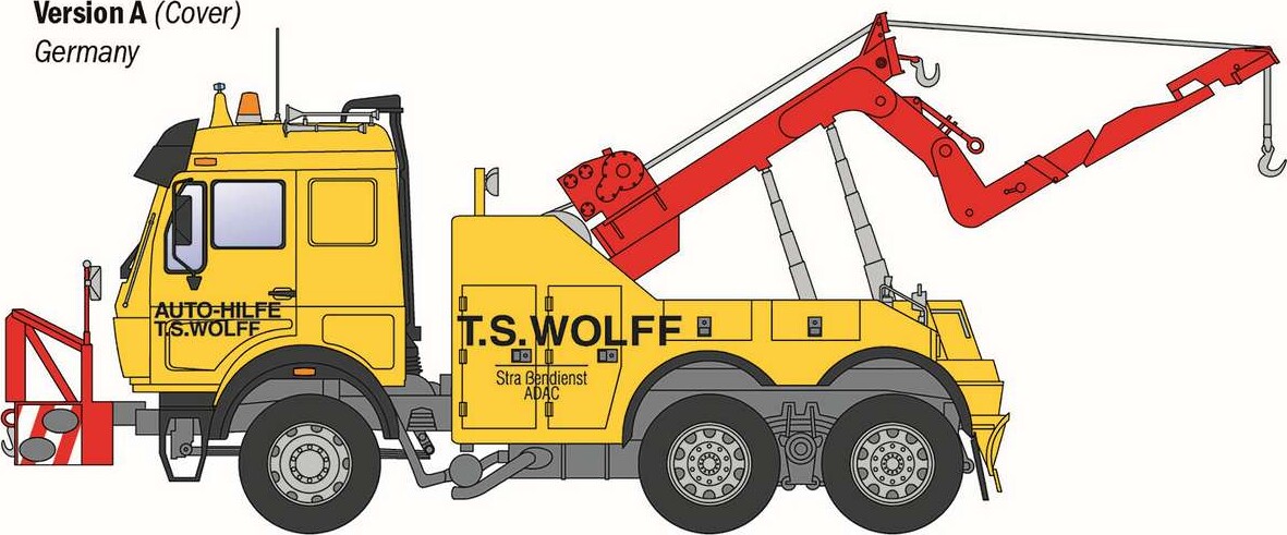 Italeri 93808 - Mercedes-Benz Wrecker Truck Byggesæt - 1 24