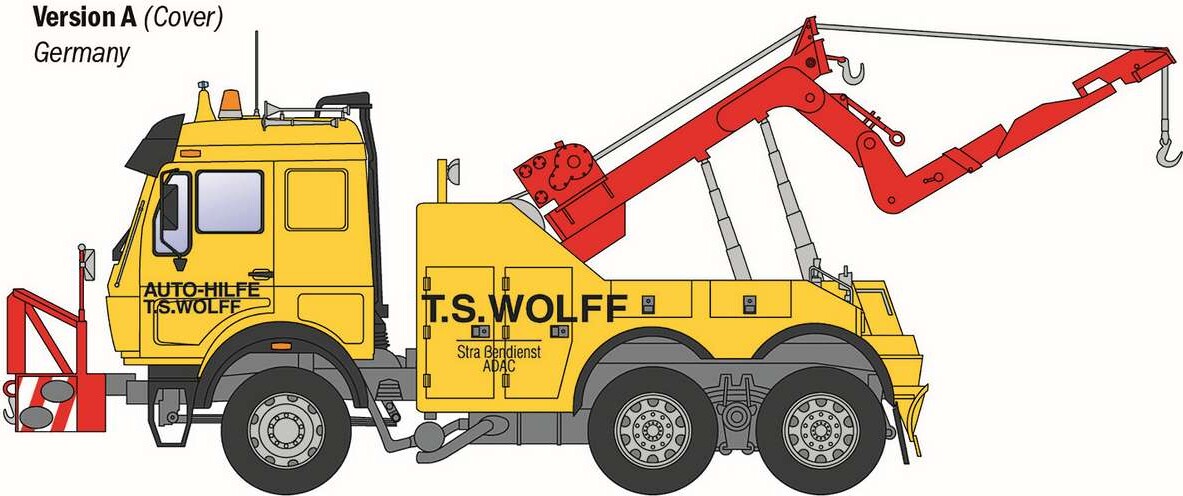 Italeri 93808 - Mercedes-Benz Wrecker Truck Byggesæt - 1 24