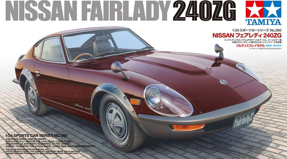 Tamiya - Nissan Fairlady 240Zg Modelbil Byggesæt - 1 24 - 24360