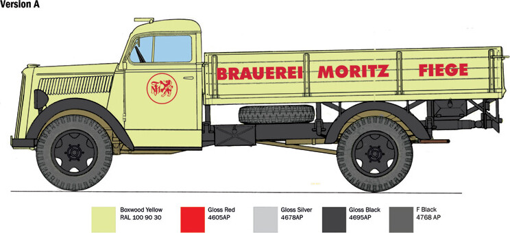 Italeri - Opel Blitz Classic Truck Lastbil Byggesæt - 1 24 - 3960S