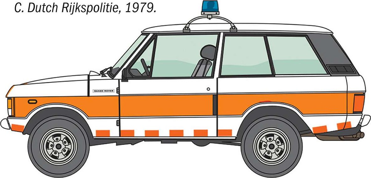 Italeri 93661 - Range Rover Police Model Bil Byggesæt - 1 24