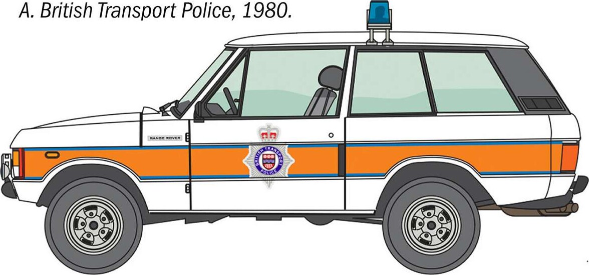 Italeri 93661 - Range Rover Police Model Bil Byggesæt - 1 24