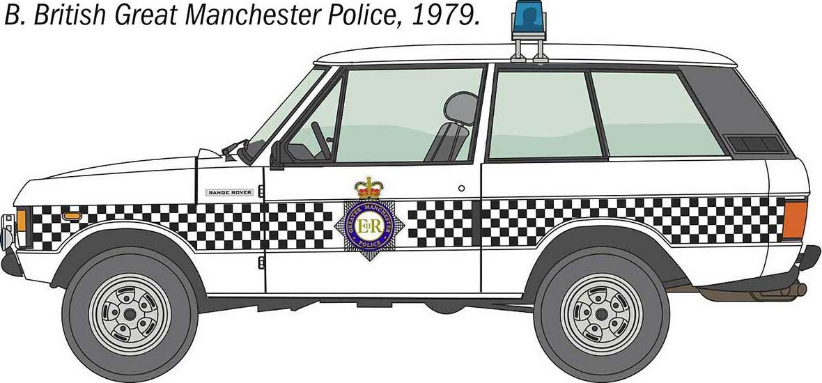 Italeri 93661 - Range Rover Police Model Bil Byggesæt - 1 24