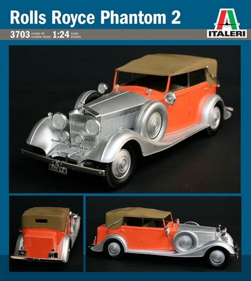 Italeri - Rolls Royce Phantom Ii Bil Byggesæt - 1 24 - 3703