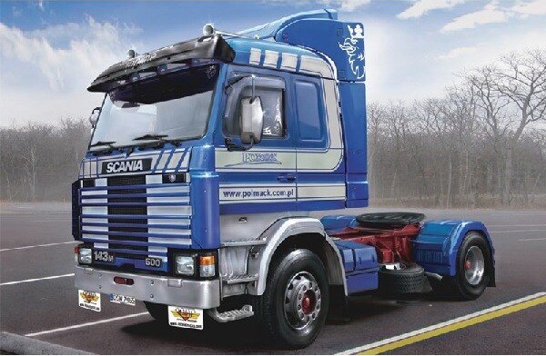 Italeri - Scania 143M Topline 4X2 Lastbil Byggesæt - 1 24 - 3910