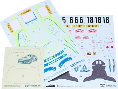 Tamiya - Subaru Impreza Wrc 2001 Bil Byggesæt - 1 24 - 24240