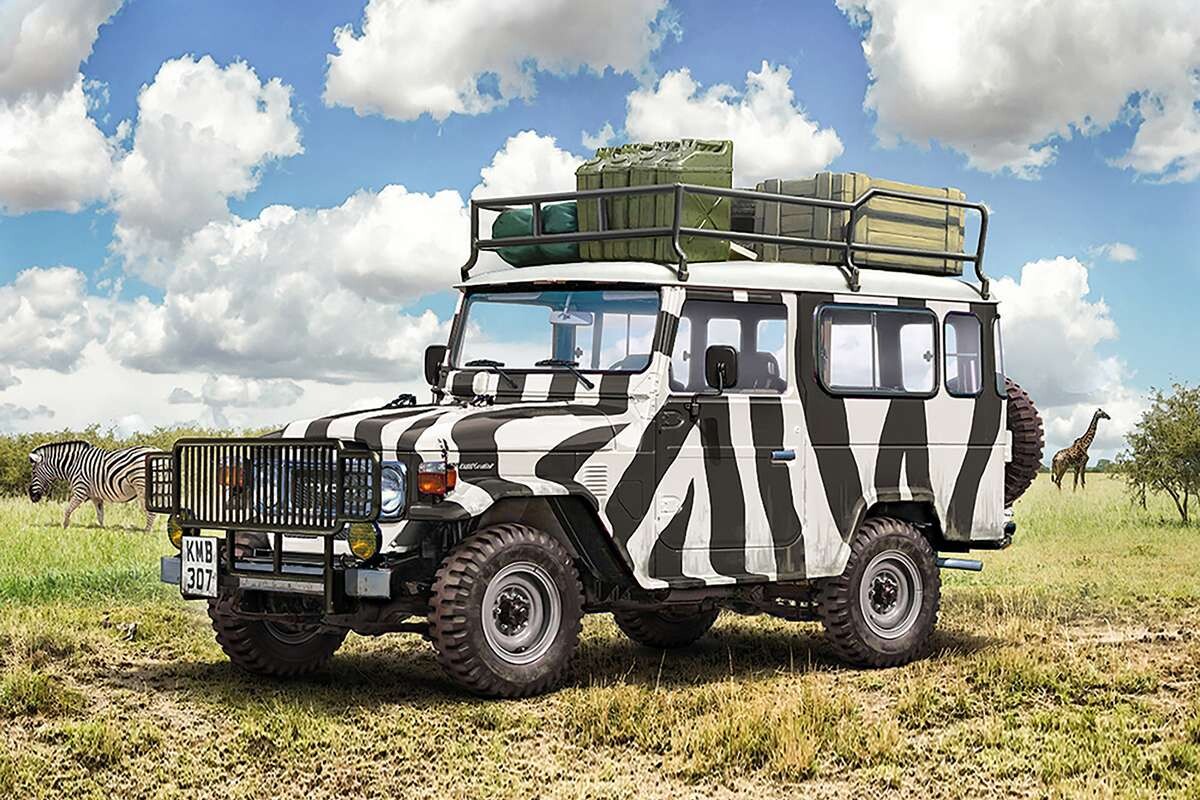 Italeri 3681 - Toyota Landcruiser Safari Model Bil Byggesæt - 1 24